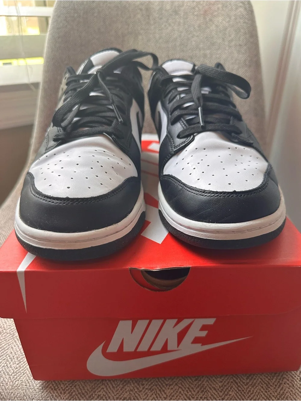 Nike Black and White Dunk Low Retro